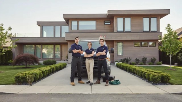 Pest Control Green Bay Wisconsin team at a customer's home