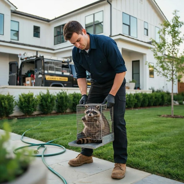 Wildlife Removal technician on the job in Green Bay, WI